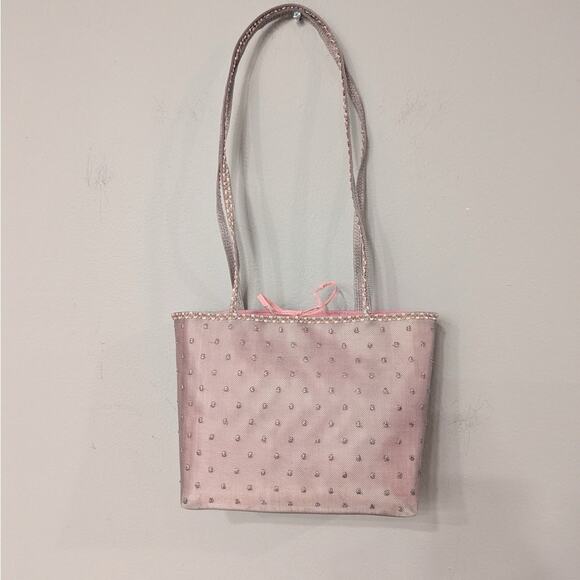 Moschino Vintage Pink Mesh Mini Shoulder Bag in Excellent Preloved Condition! - Picture 1 of 6